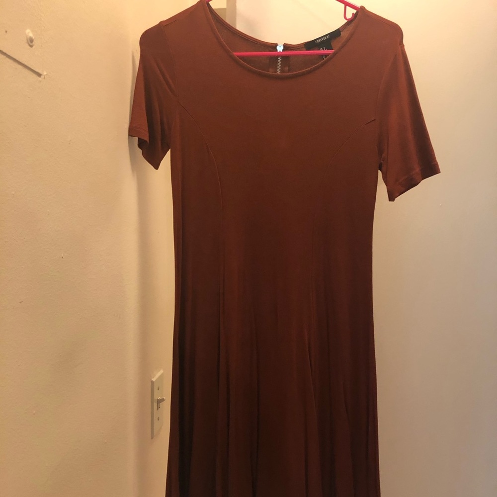 Forever 21 Rust Skater Dress S